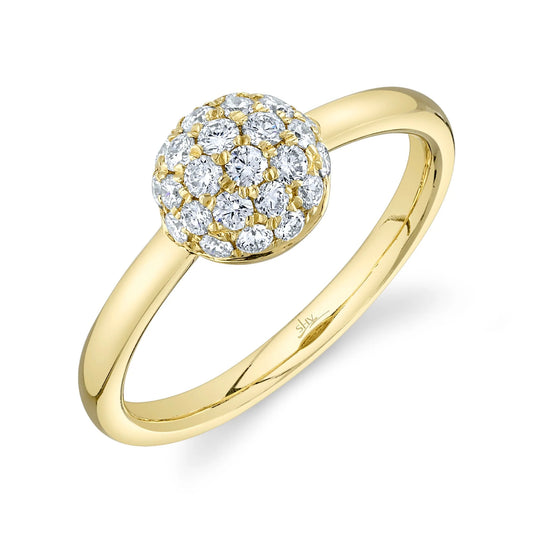 0.51CT DIAMOND PAVE CIRCLE RING