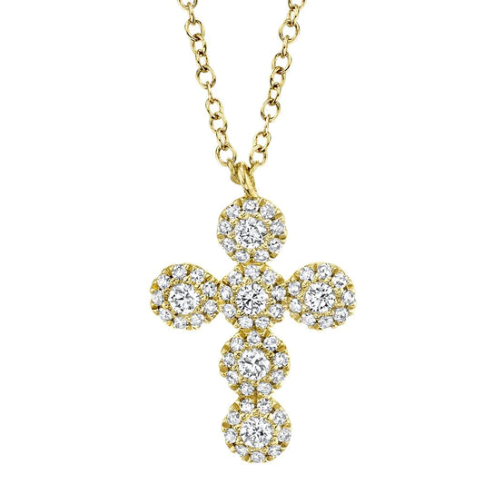 0.25CT DIAMOND CROSS NECKLACE