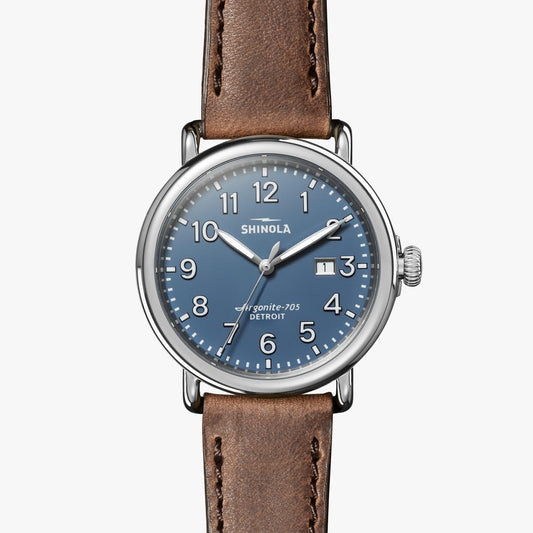 Runwell 41mm Blue Dial Watch