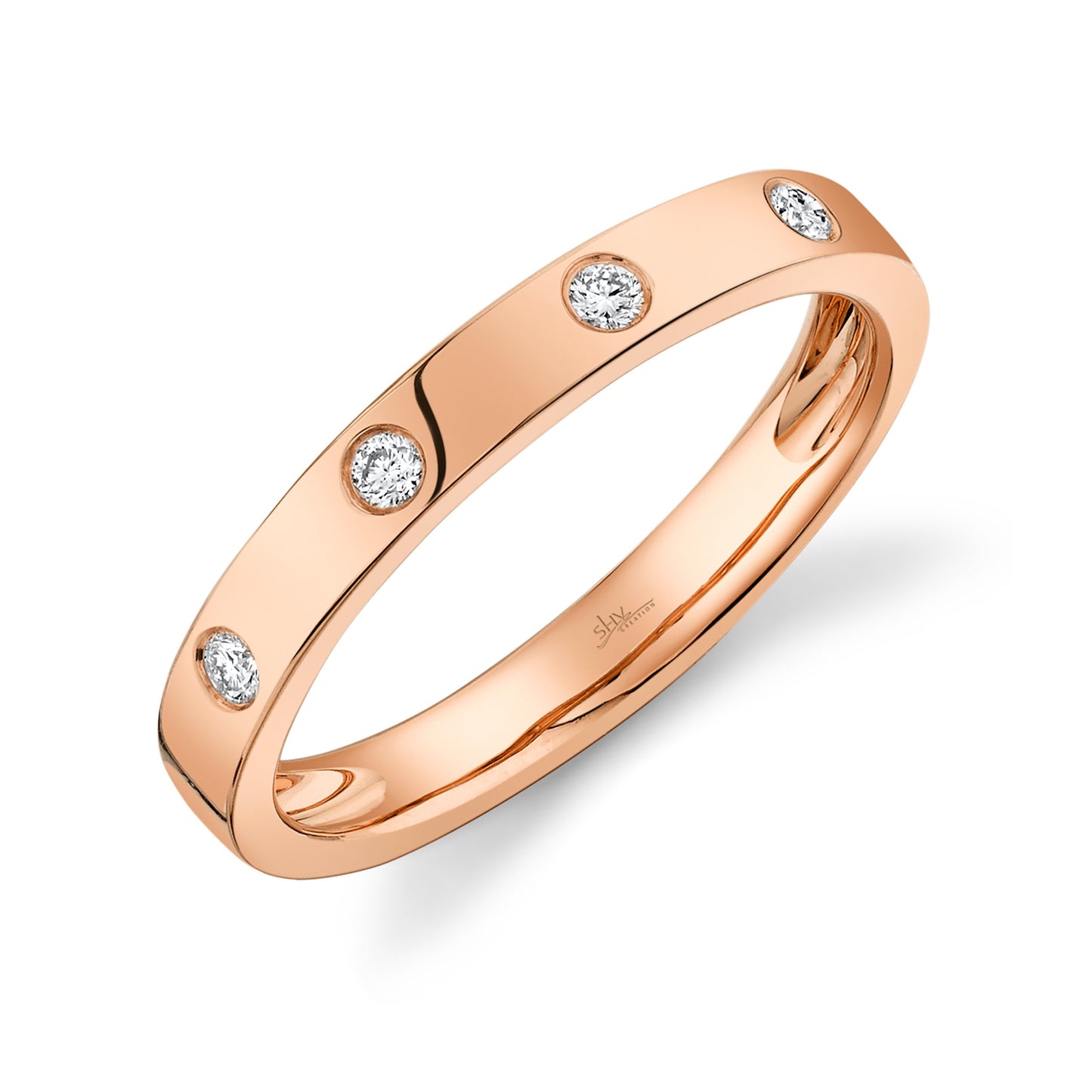 Rose Gold Diamond Lady's Band