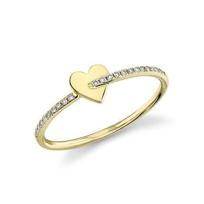 Yellow Gold Heart Ring