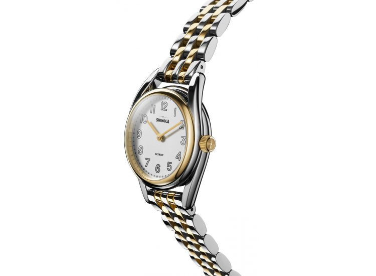 The Derby White Dial Two-Tone Stainless Steel Watch